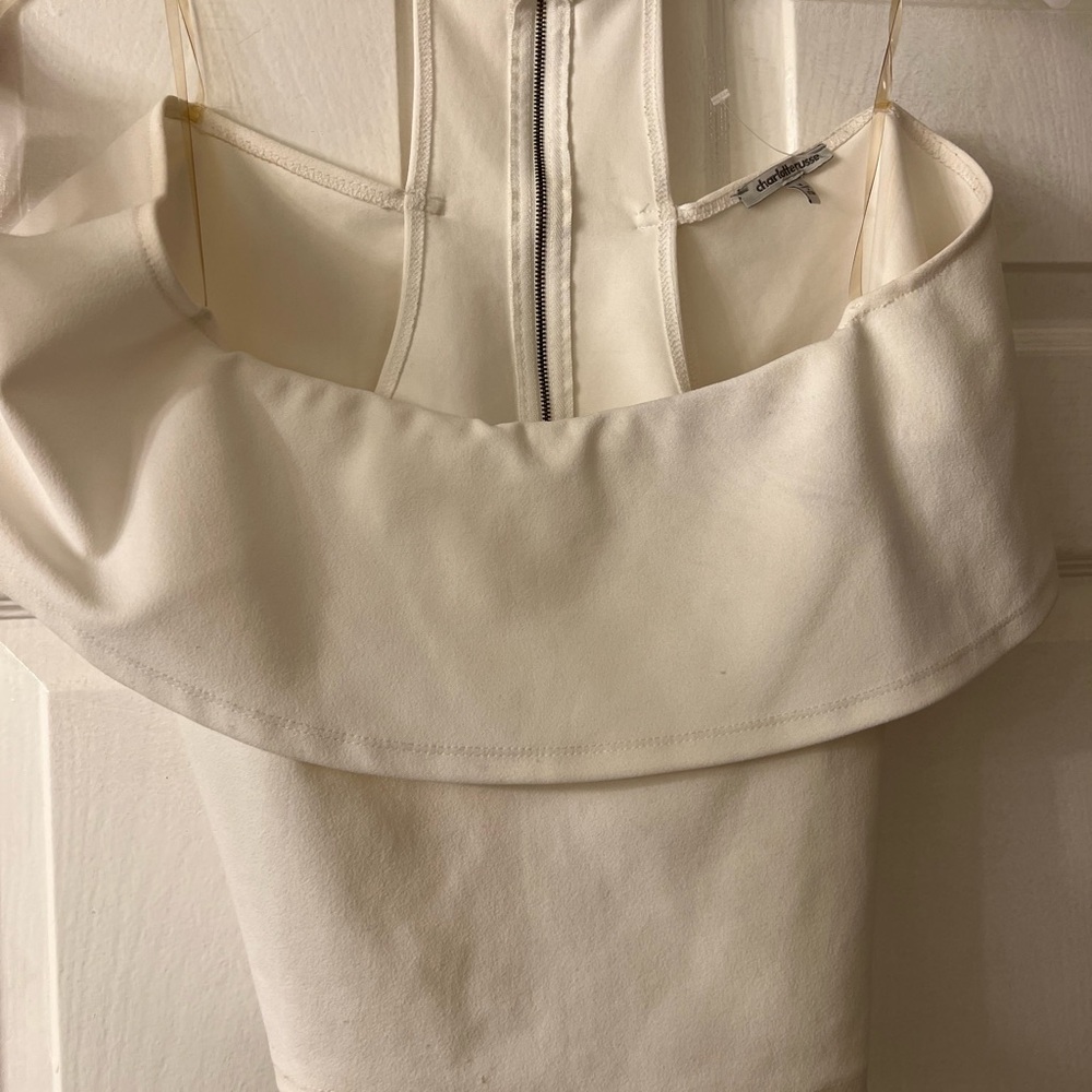Elegant White Off-Shoulder Dress